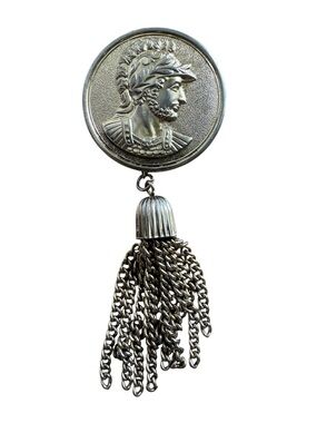 Vintage Sarah Coventry "Centurion" 1975 Authentic Rare Fringe Minimalist Brooch